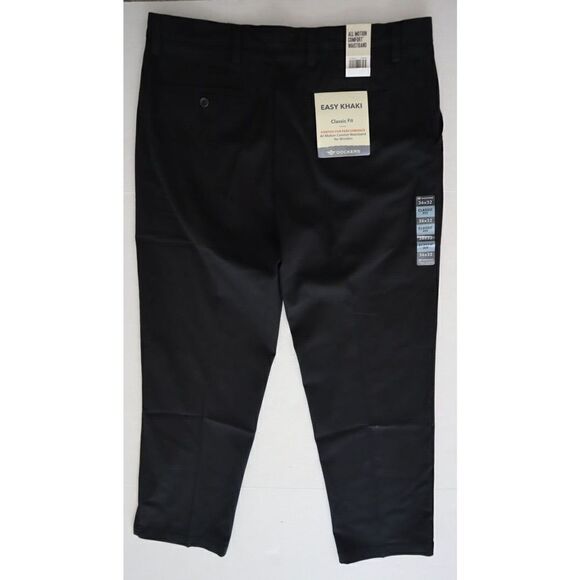 Dockers x Levi Strauss Men's Sz 36x32 Black Easy Classic Fit Khaki Stretch Pants - Picture 2 of 10